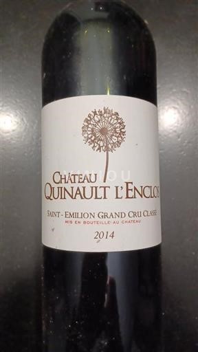 Bordéus Saint-Émilion Grand Cru Château Quinault L'Enclos 2014