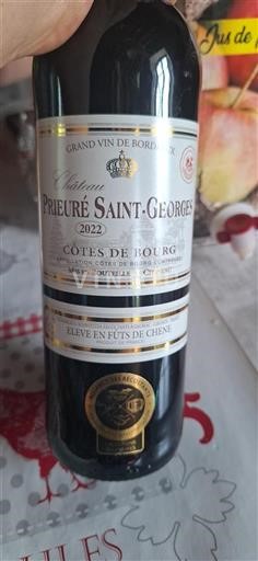 Bordeaux Côtes-de-bourg Château Prieuré Saint-Georges 2022