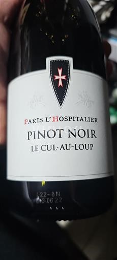 Alsace Pinot noir Paris L'Hospitalier Le Cul-au-Loup 2021