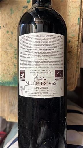 Bordeaux Haut-Médoc Château Mille Roses 2019