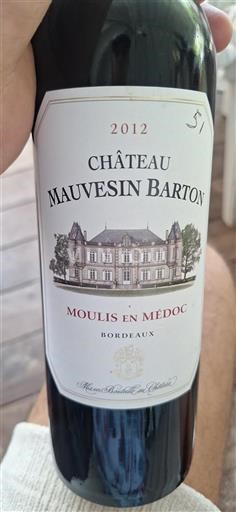 Bordeaux Moulis-en-Médoc Château Mauvesin Barton 2012