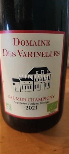 Vallée de la Loire Saumur-champigny Domaine des Varinelles 2021