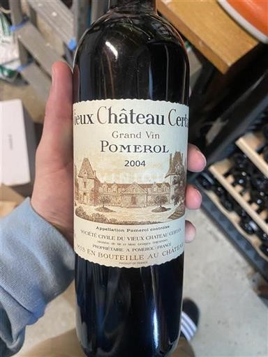 Bordeaux Pomerol Vieux Château Certan 2004