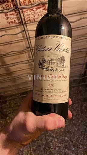 Burdeos No especificado Château Valentin 2001