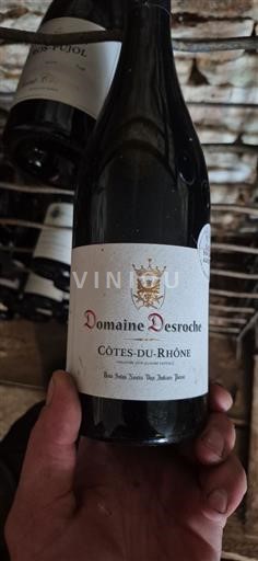 Vin Rouge sec Domaine Desroche Non millésimé France Vallée du Rhône Côtes-du-rhône