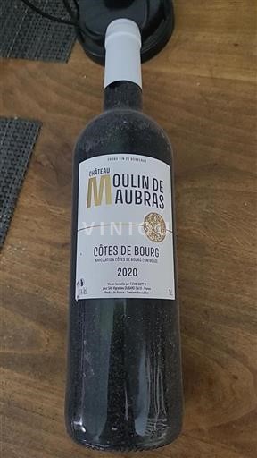 Bordeaux Côtes-de-bourg Château Moulin de Maubras 2020