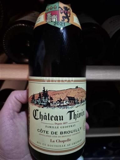 Beaujolais Côte-de-brouilly Château Thivin La Chapelle 2021