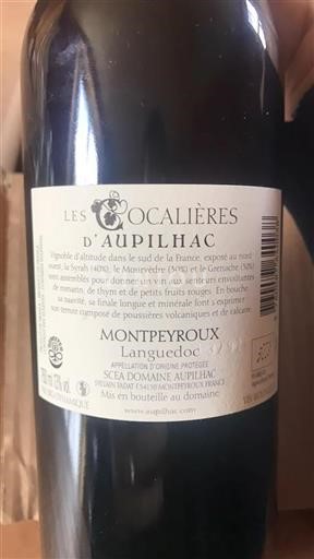 Linguadoca Non specificato Domaine d'Aupilhac Les Cocalières 2019