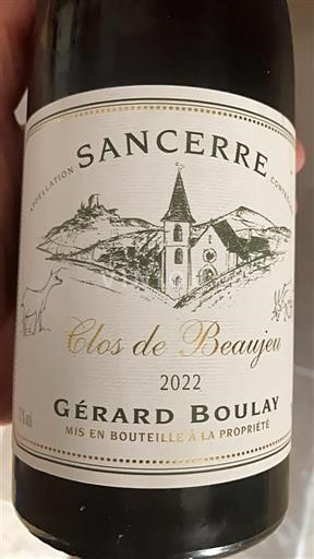 Valle della Loira Sancerre Gérard Boulay Clos de Beaujeu 2022
