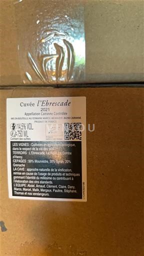 Rhônevallei Cairanne Marcel Richaud L'Ebrescade 2021