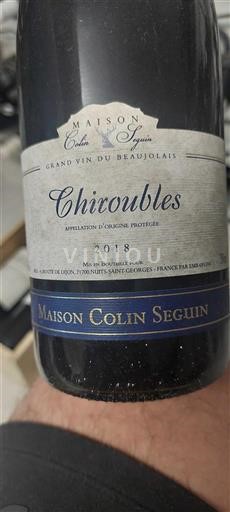 Vin Rouge sec Maison Colin Seguin 2018 France Beaujolais Chiroubles AOC