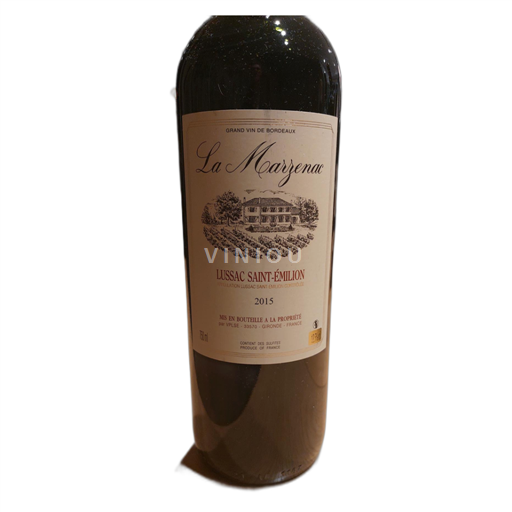 Bordeaux Lussac-saint-émilion La Marrenea 2015