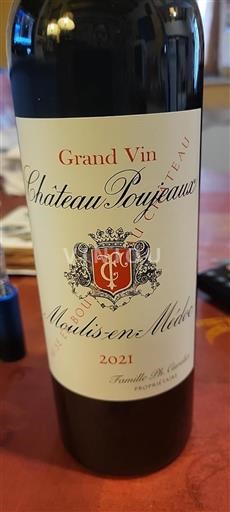 Bordeaux Moulis-en-Médoc Château Poujeaux 2021