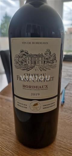 Bordeaux Château Franc Couplet 2019