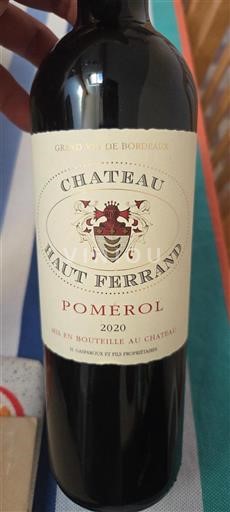 Bordeaux Pomerol Château Haut Ferrand 2020