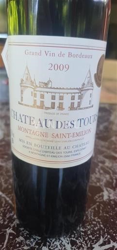 Bordeaux Montagne Saint-Émilion Château des Tours 2009