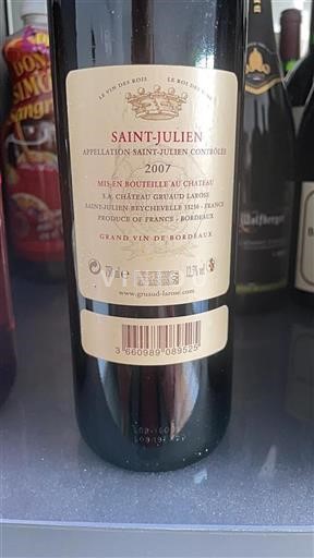 Bordeaux Saint-Julien Château Gruaud Larose 2007
