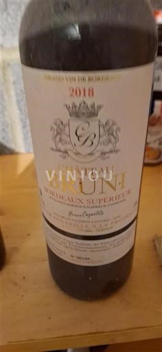 Bordeaux Bordeaux Supérieur Château Bruni 2018