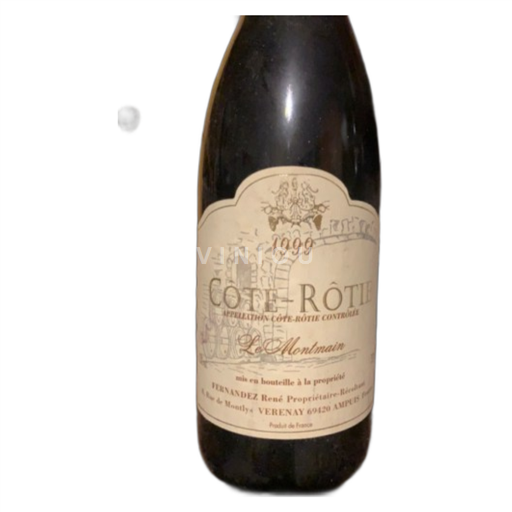Vin Rouge sec Le Montmain René Fernandez 1999 France Vallée du Rhône Côte-rôtie