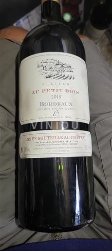 Bordeaux Château Au Petit Bois 2018