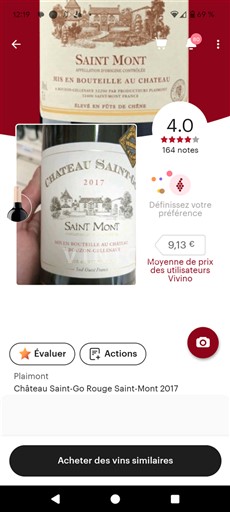 Sud-Ovest Saint-Mont Château Saint-Go 2017