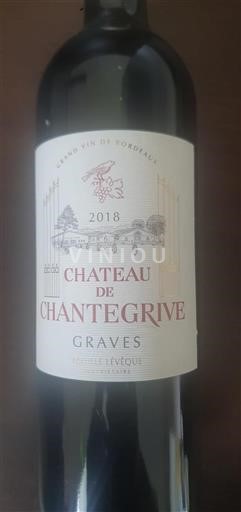 Bordeaux Graves Château de Chantegrive 2018