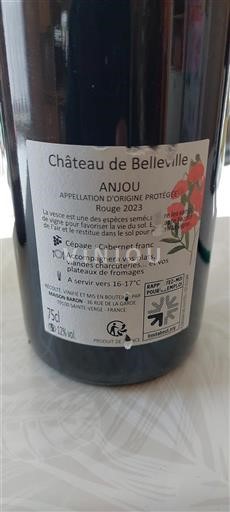 Loiren laakso Anjou Château de Belleville 2023