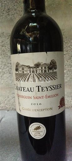 Bordeaux Puisseguin-saint-émilion Chateau Teyssier d'Exception 2016