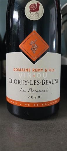 Borgogna Chorey-lès-Beaune Domaine Remy & Fils Les Beaumonts 2020