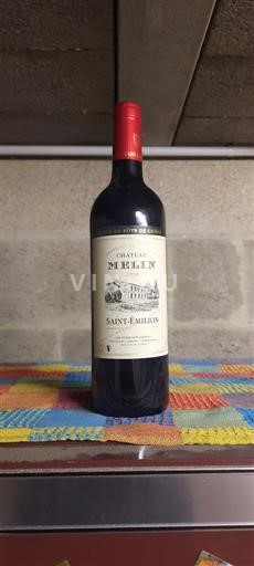 Bordeaux Saint-Émilion Château Melin 2018