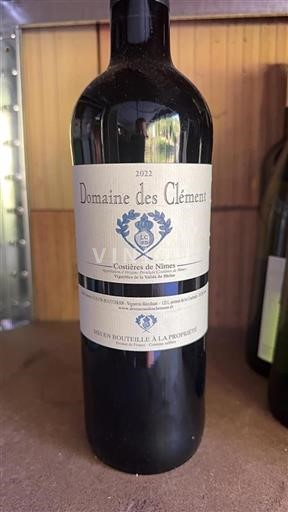 Rhônen laakso Nîmesin viinialue Domaine des Clément 2022