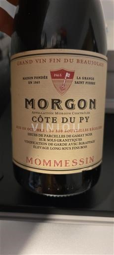 Beaujolais Morgon Mommessin Côte du Py 2019