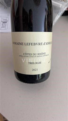 Rhône Valley Côtes-du-Rhône Domaine Lefebvre d'Anselme Trilogie 2021