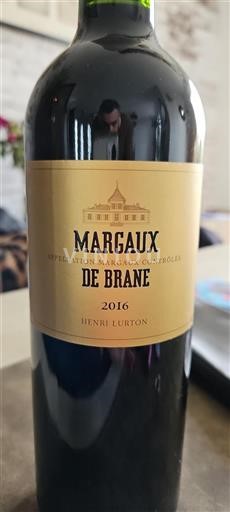 Bordeaux Margaux Henri Lurton De Brane 2016