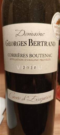 Languedoc Corbières-Boutenac Domaine Georges Bertrand d'Exception 2020