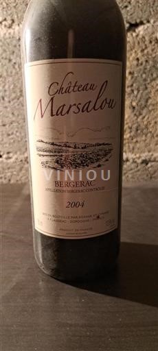 Sudoeste Bergerac Château Marsalou 2004