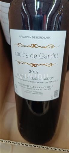 Bordeaux Montagne Saint-Émilion Enclos de Gardat 2017