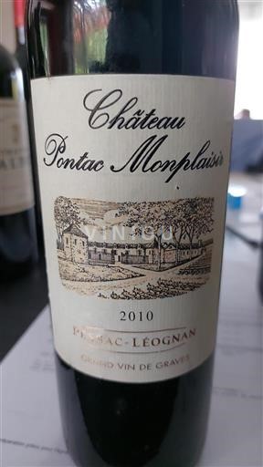 Bordeaux Pessac-Léognan Château Pontac Monplaisir 2010