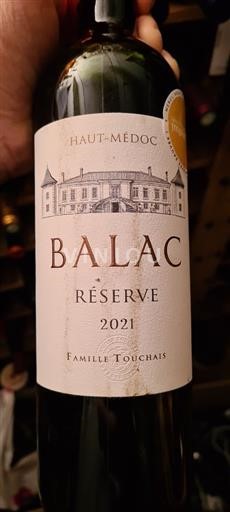 Bordeaux Haut-Médoc Balac Réserve 2021