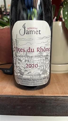 Rhône-dalen Côtes-du-Rhône Domaine Jamet 2020