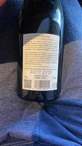 Burgundy Chablis Joseph Drouhin 2022