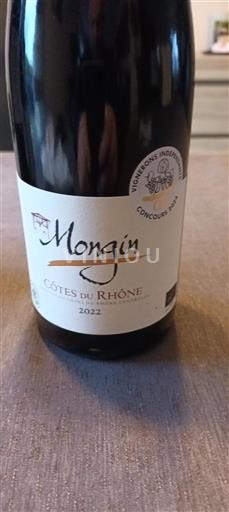 Rhônen laakso Côtes-du-rhône Mongin 2022