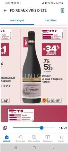 Beaujolais Brouilly La Cave d’Augustin Florent 2022