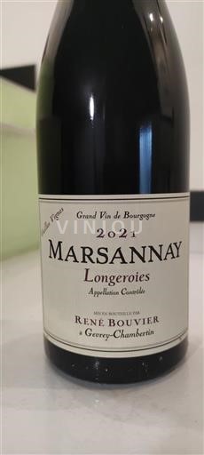 Bourgogne Marsannay René Bouvier Longeroies 2021