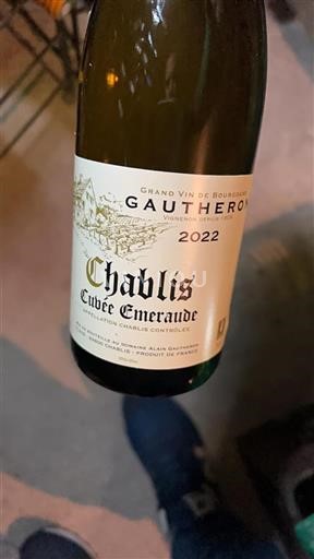 Bourgogne Chablis Domaine Alain Gautheron Emeraude 2022