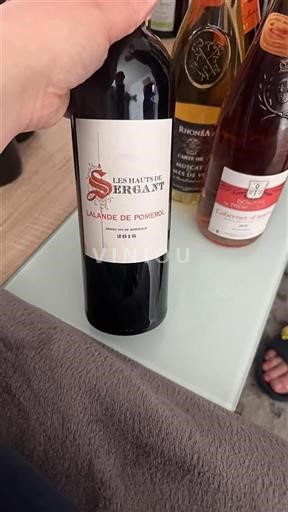 Bordéus Lalande-de-Pomerol Les Hauts de Pergant 2016