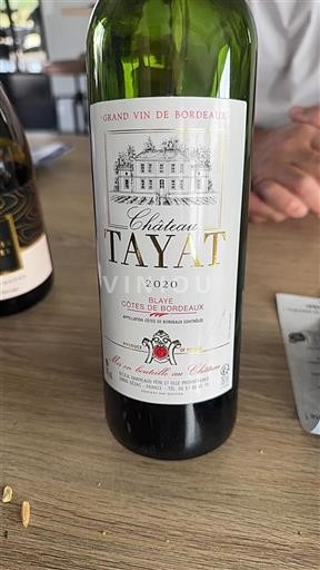 Bordeaux Blaye-côtes-de-bordeaux Château Tayat 2020