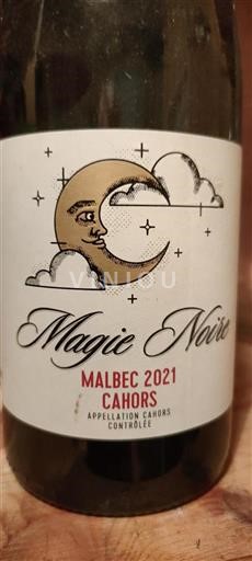 Vin Rouge sec Magie Noire 2021 France Sud-Ouest Cahors