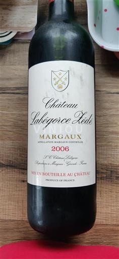 Bordeaux Margaux Château Labégorce Zédé 2006