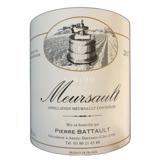 Bourgogne Meursault Pierre Batault 2018